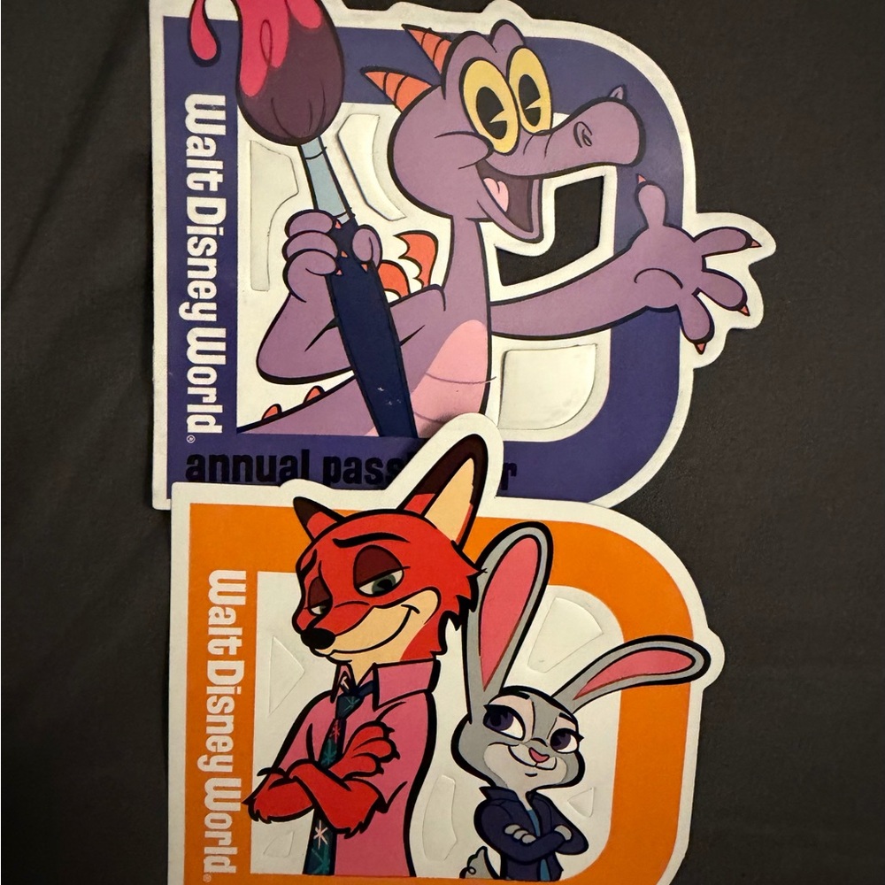 Disney Purple and Orange Character Stickers
